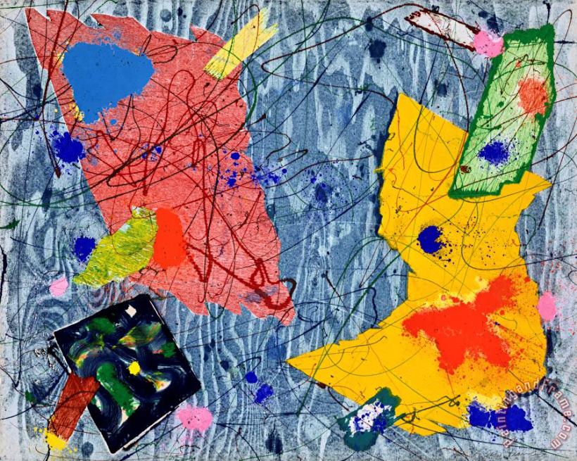 Sam Francis Untitled [exp Sf 58 14] painting - Untitled [exp Sf 58 14 ...